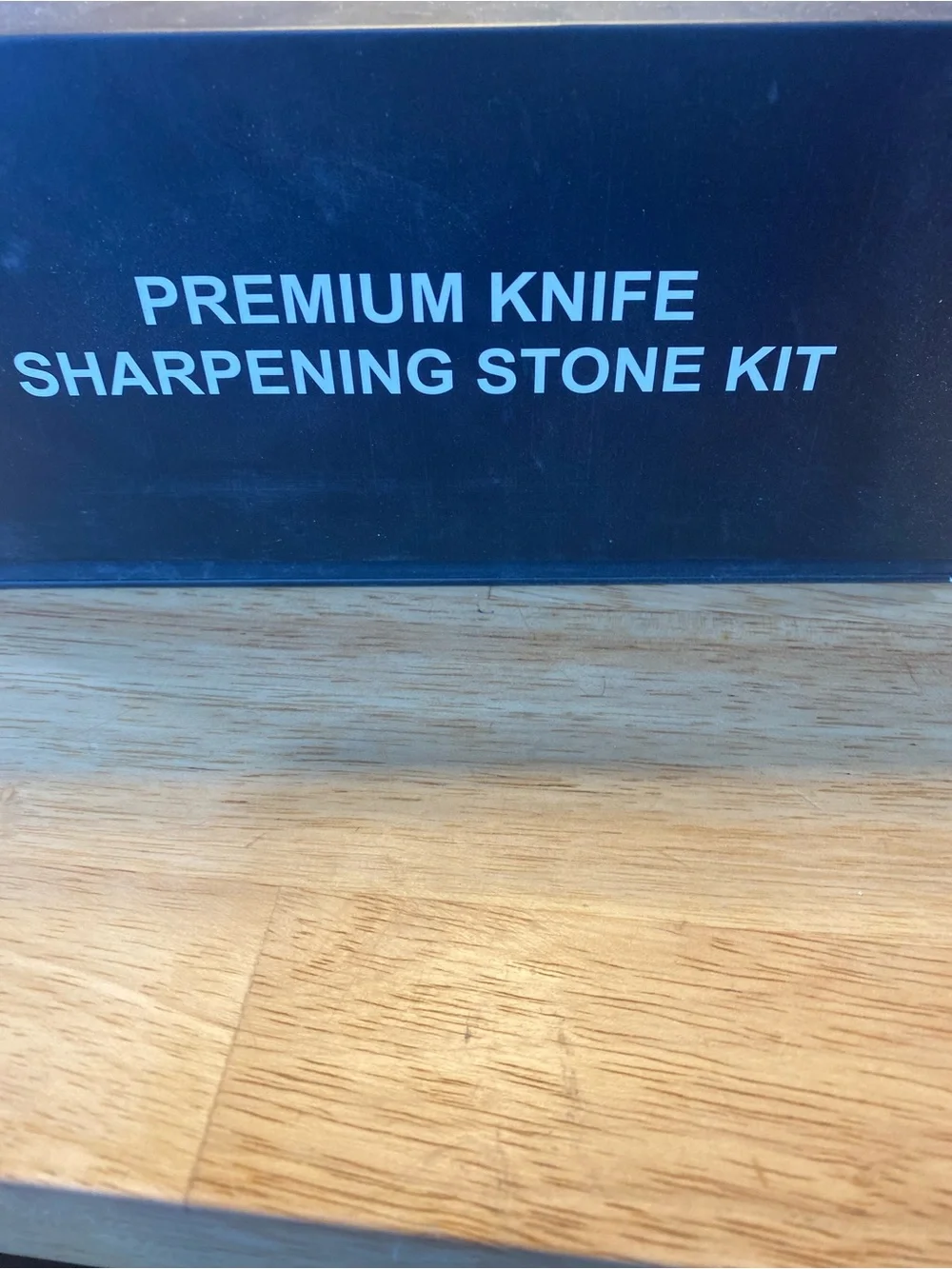 Kerye Black Handle Kitchen Knife Set with Sharpening Stones